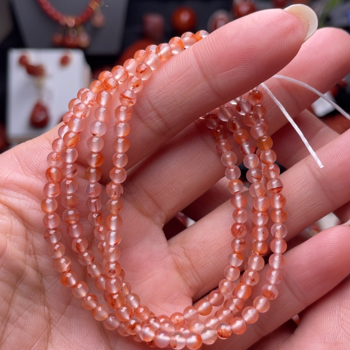 【闪购商品】南红玛瑙3.8➕冰飘多圈未镶嵌