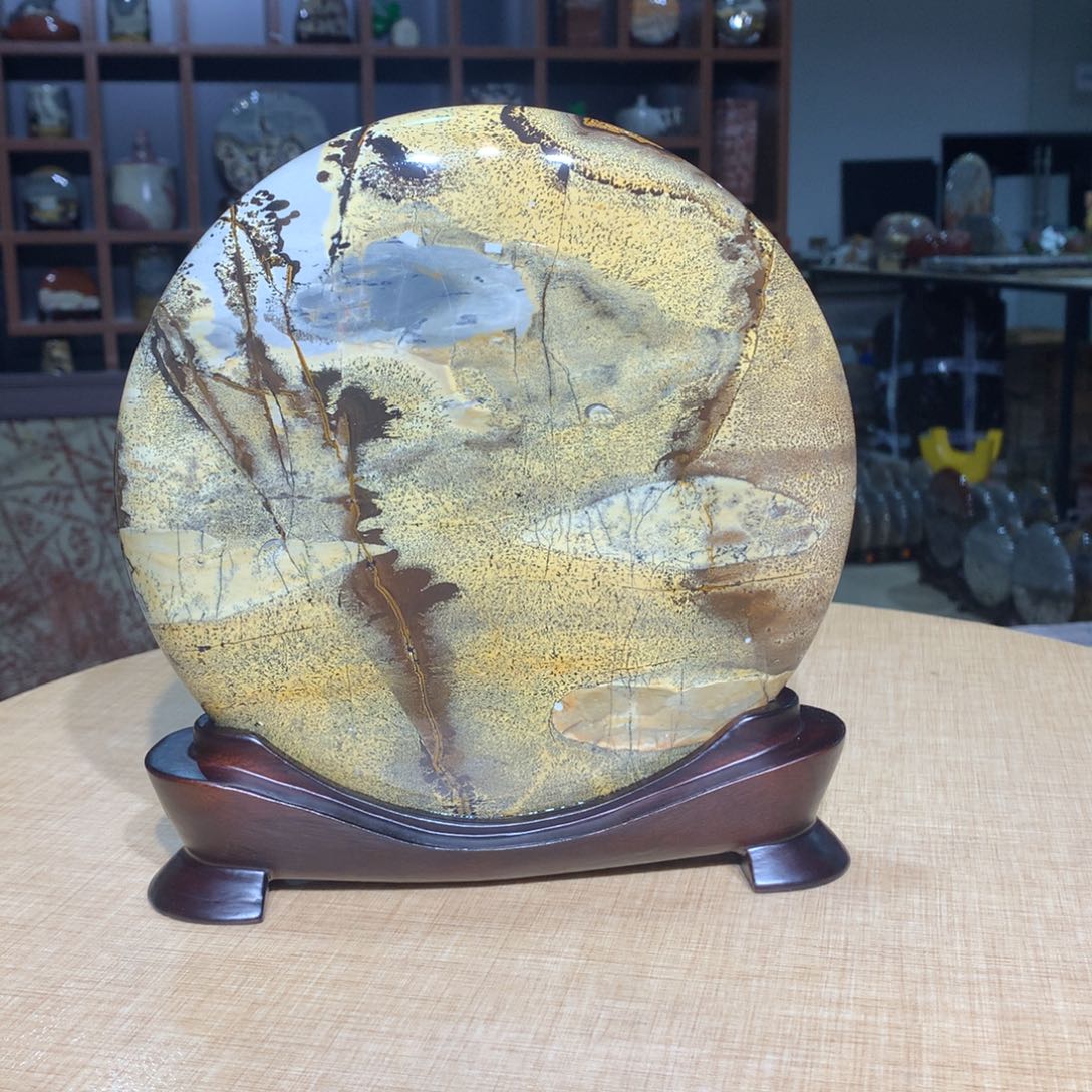 紫砂，广西国画石摆件，收藏观赏