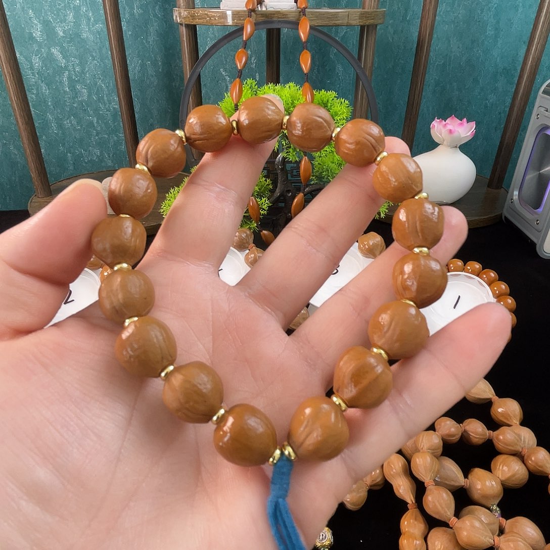 橄榄核手串/手链蜜桃