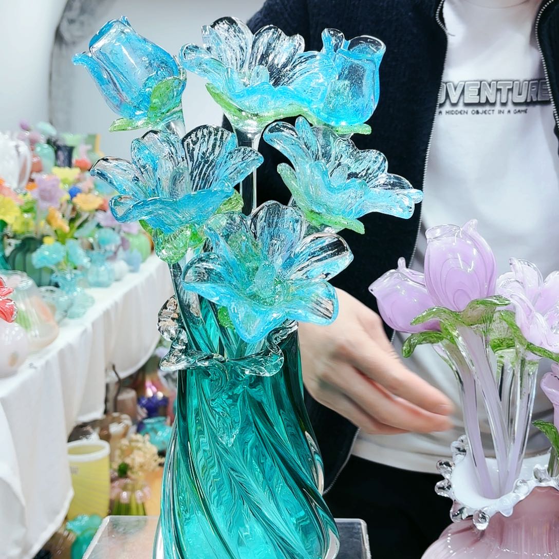 福利不退不换琉璃花瓶艺术品