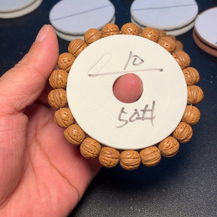 桃核手串50号健健康康