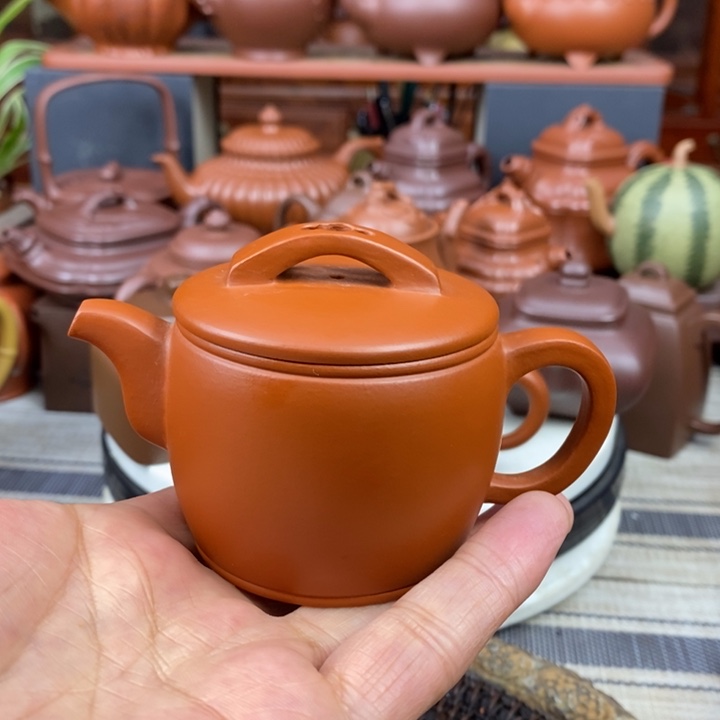 紫砂茶壶汉瓦120-200CC原矿赵庄朱泥特价