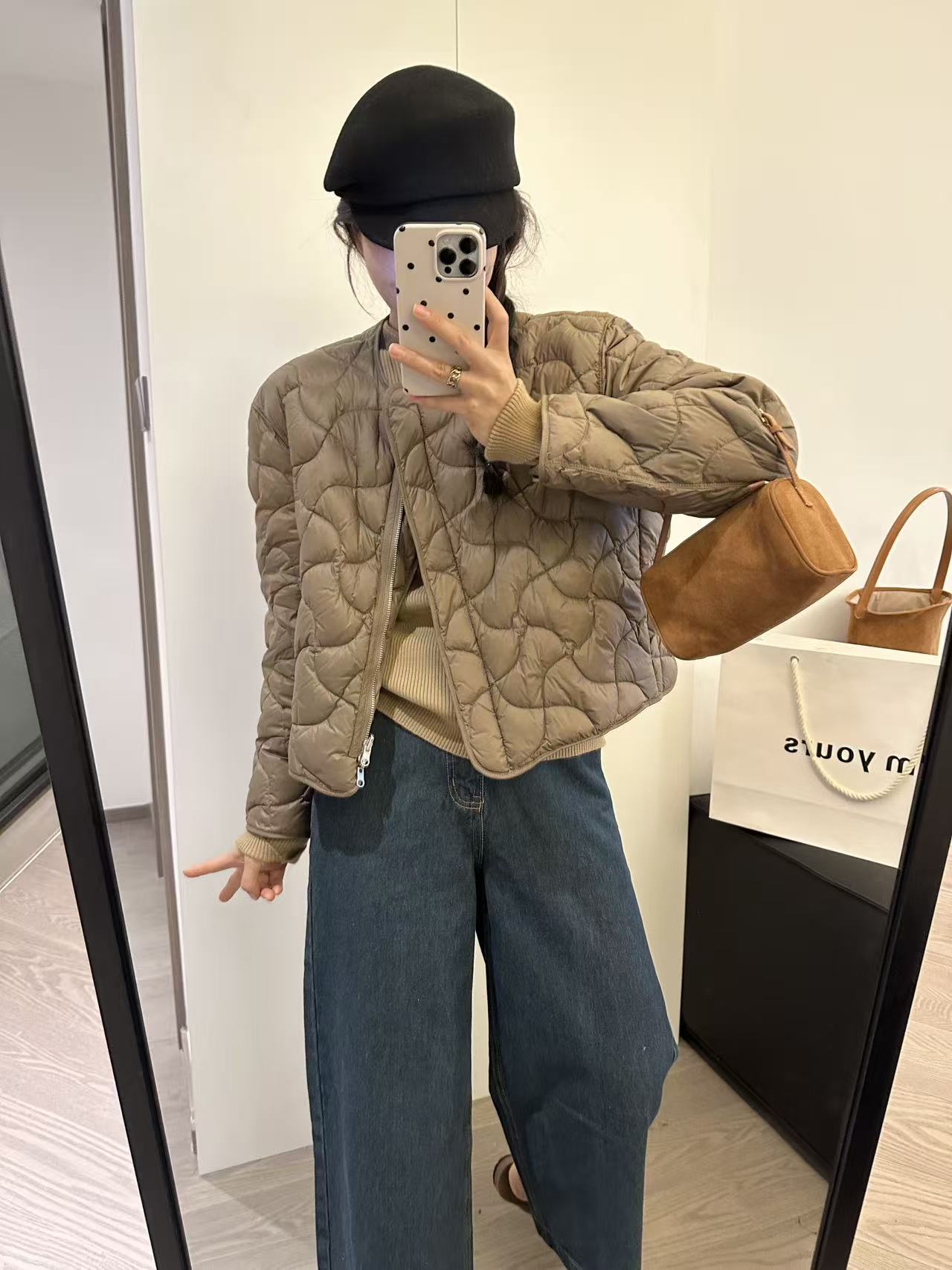 新款气质休闲韩版简约纯色羽绒服YR10830