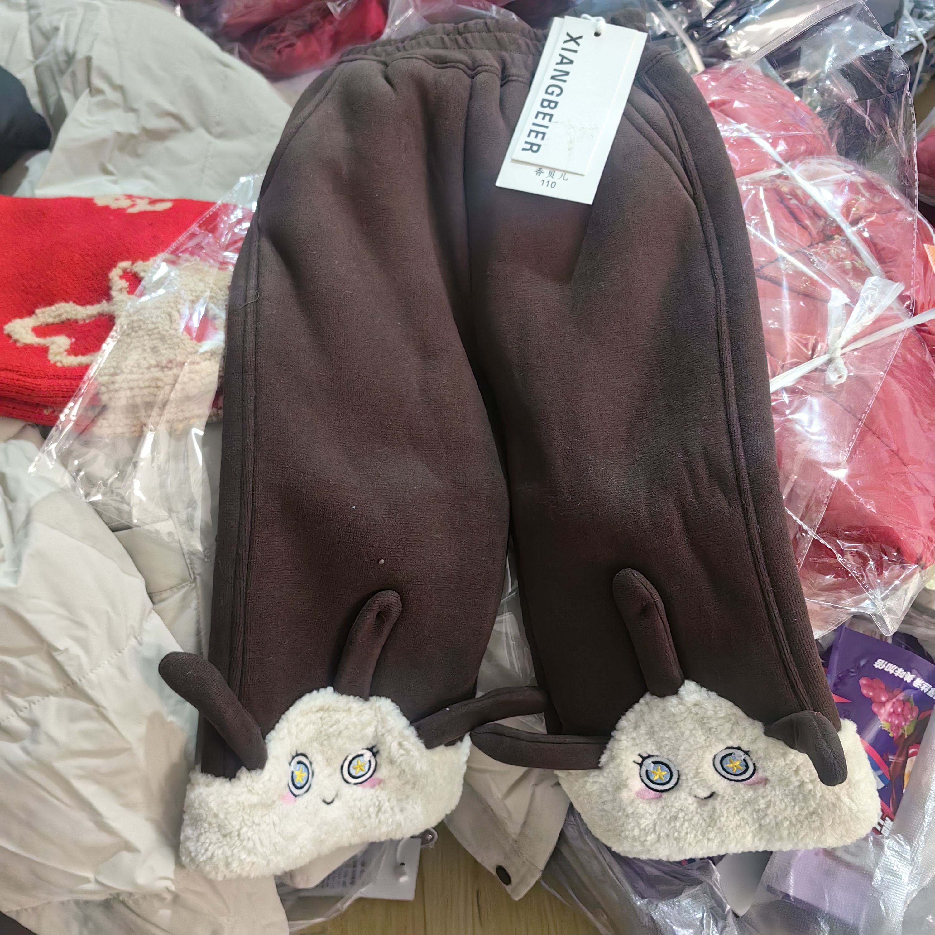 7002女童冬季加绒加厚休闲长裤