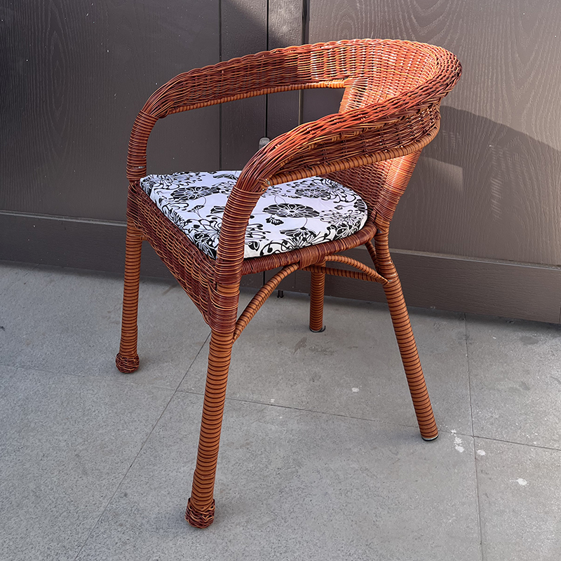 椅子清仓加高带扶手椅子靠背椅室内腾椅藤椅户外椅子藤编椅子高藤