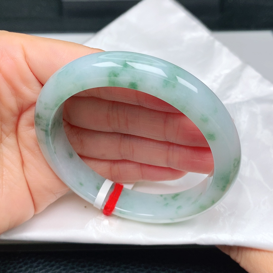 未镶嵌手镯翡翠小绿花6