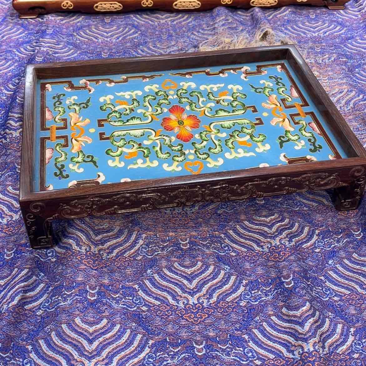 【闪购商品】红酸枝木类成套家具茶盘