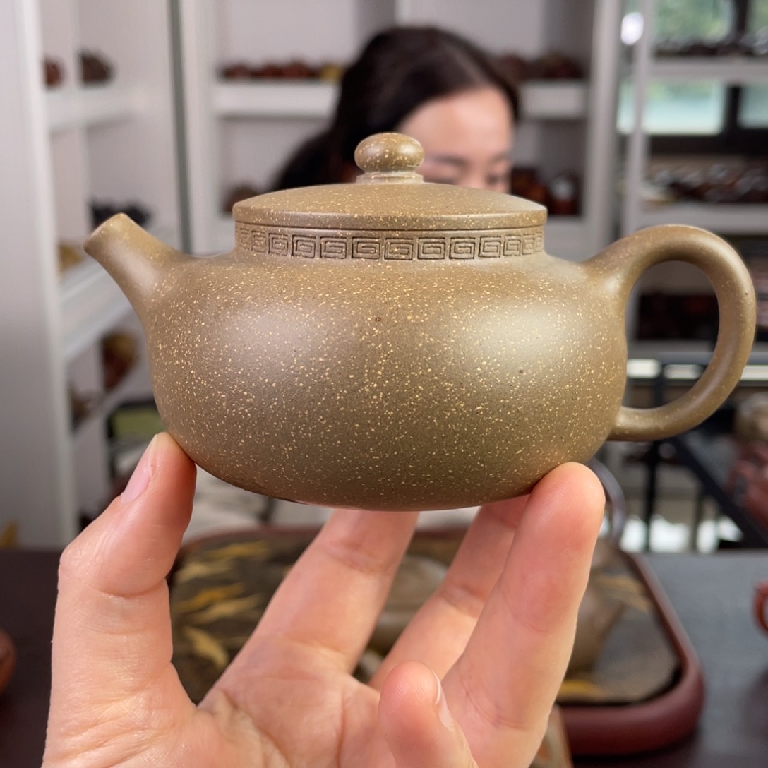 紫砂茶壶青玉段气窑东元平安180cc