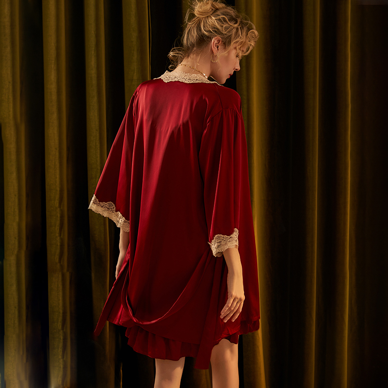 轻奢时尚居家女士睡袍睡衣