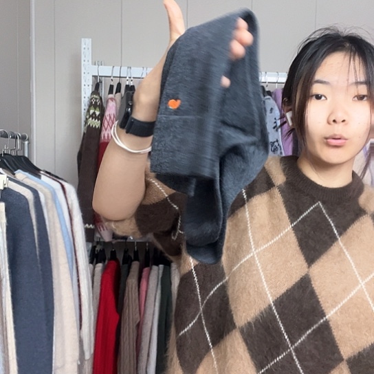 深灰袜子小腿袜两双