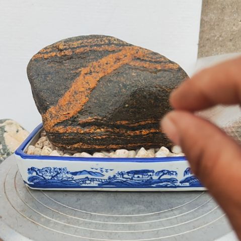 海**川天然原石。办公室摆件