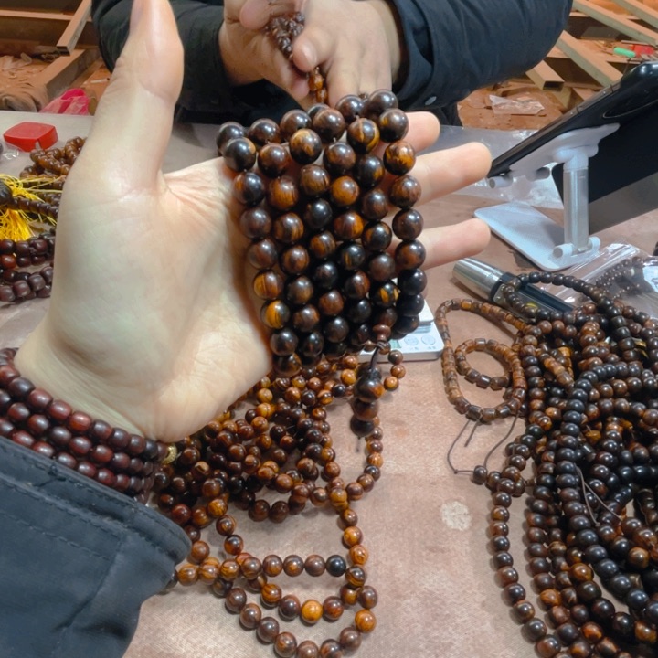 黄花梨/降香黄檀1.0/108紫油梨树根料圆珠