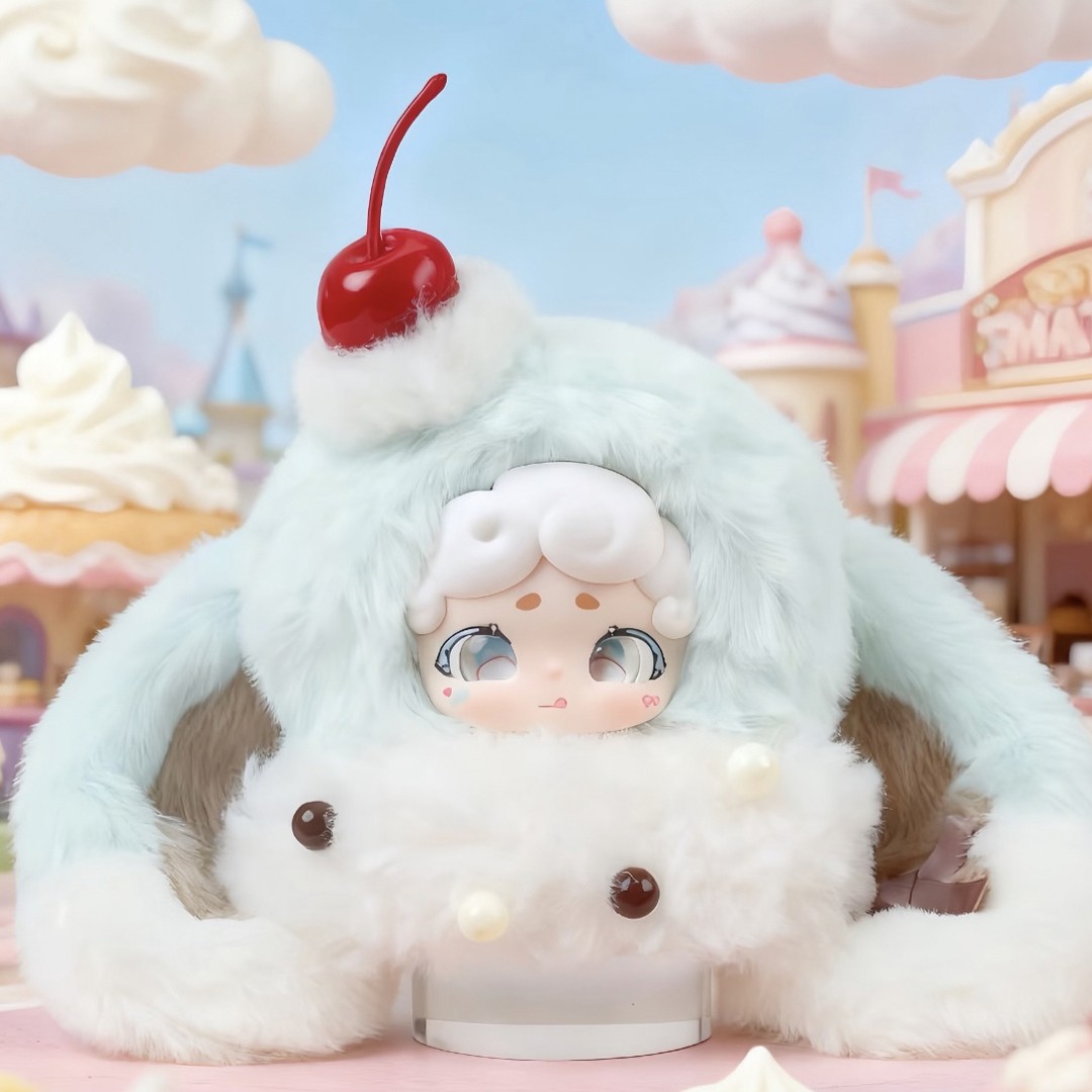 【正品】Lucky Deer Nai晚安小兔-绒绒冰系列毛绒潮玩盲盒挂件摆件