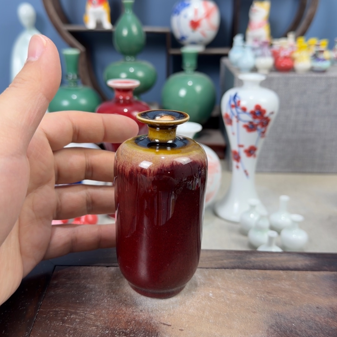 陶瓷手工小花器摆件