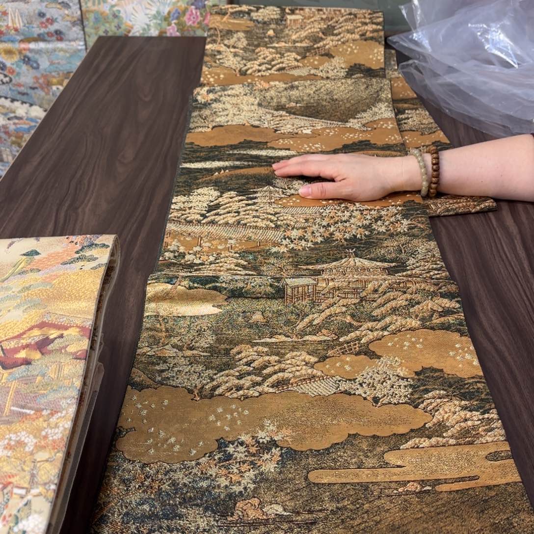 织绣唐锦西阵织带带