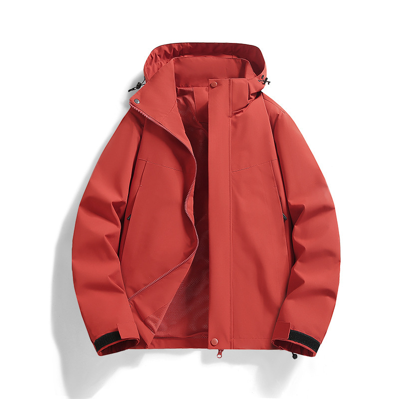 冲锋衣男士2025年春季新款户外单层薄款登山服防风透气情侣款夹克