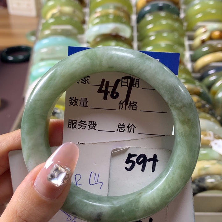 蛇纹石玉手镯未镶嵌467