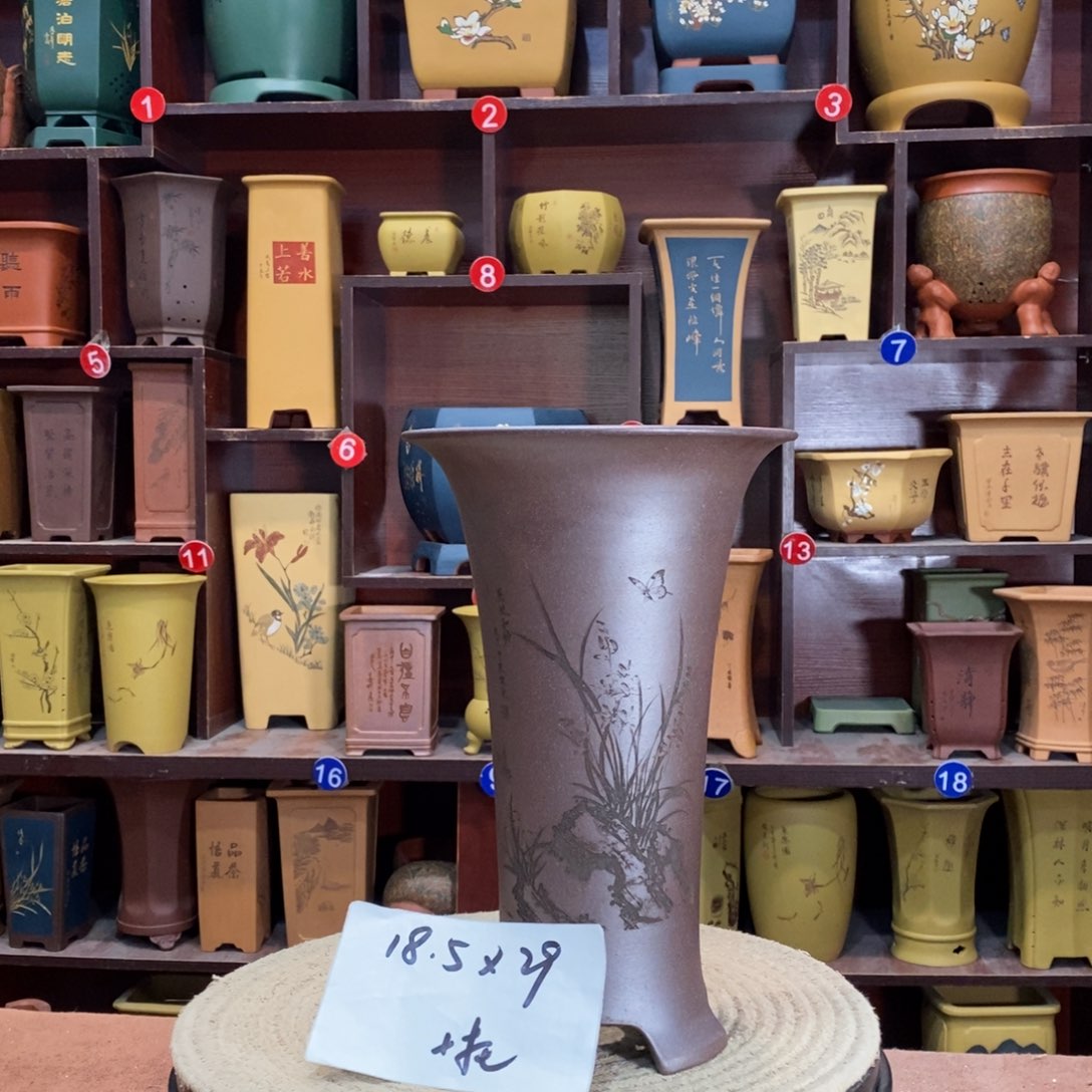 紫砂花盆紫砂花盆