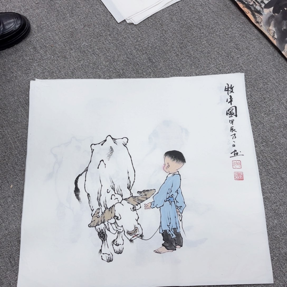 国画国画作品多次