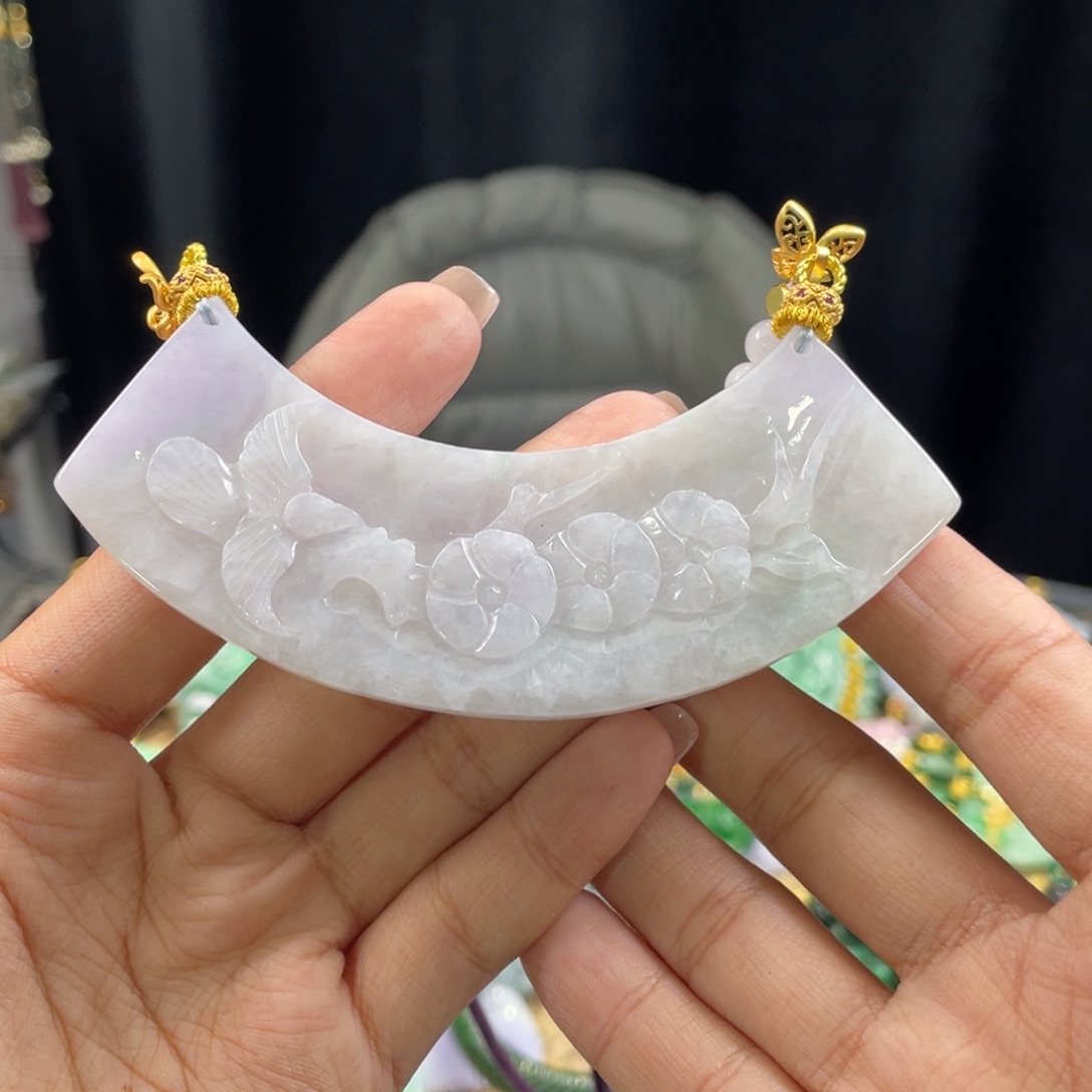 翡翠颈饰未镶嵌代编织