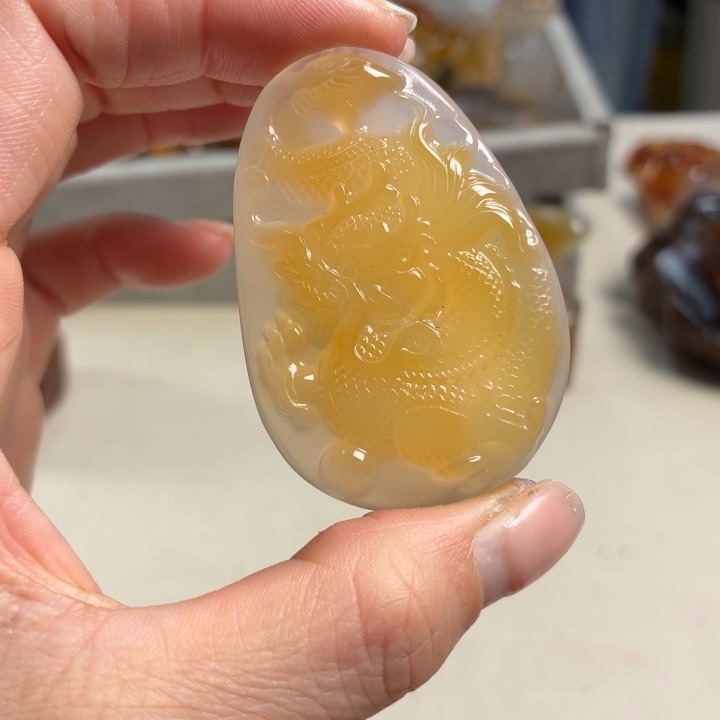 玛瑙/玉髓未镶嵌吊坠(不含链)