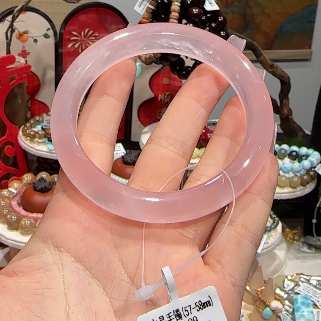 水晶手镯未镶嵌手镯1号（57-58）