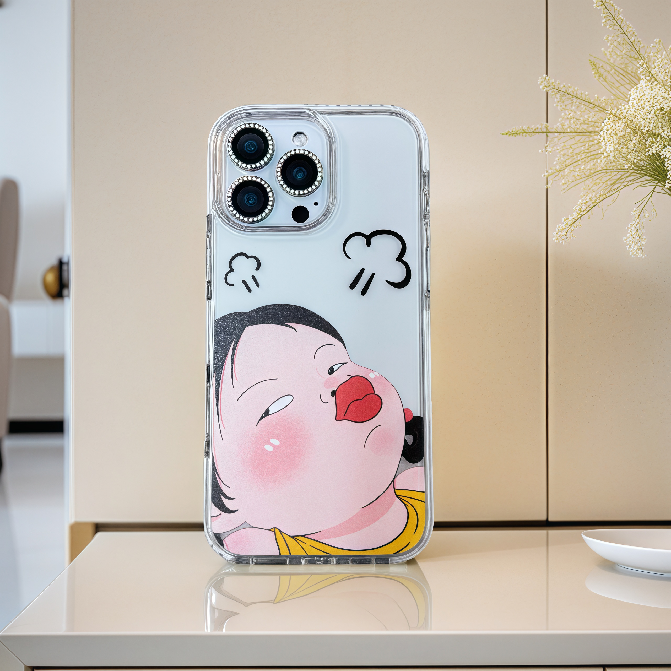 嘟嘴女孩 卡通 系列 防摔 手机壳