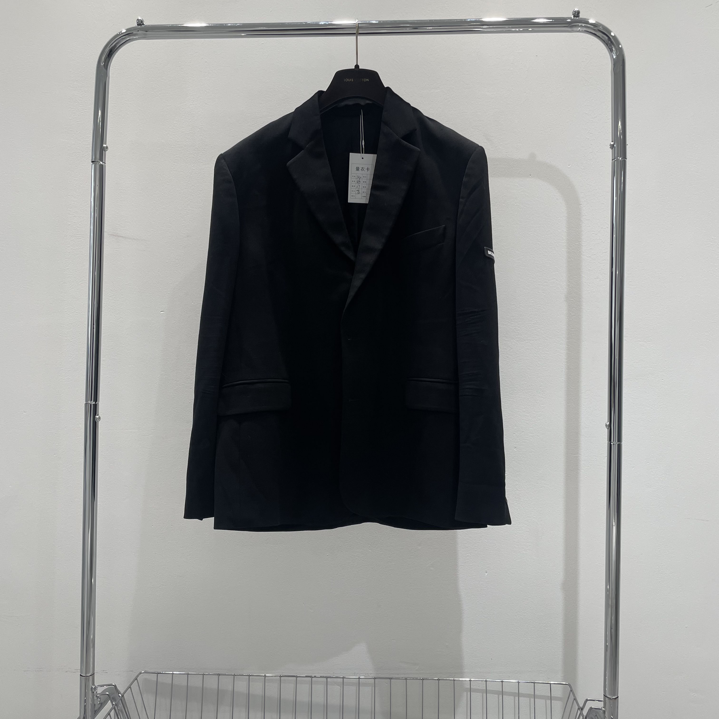 99新 Balenciaga/巴黎世家 袖标西装 yy00779 尺码34