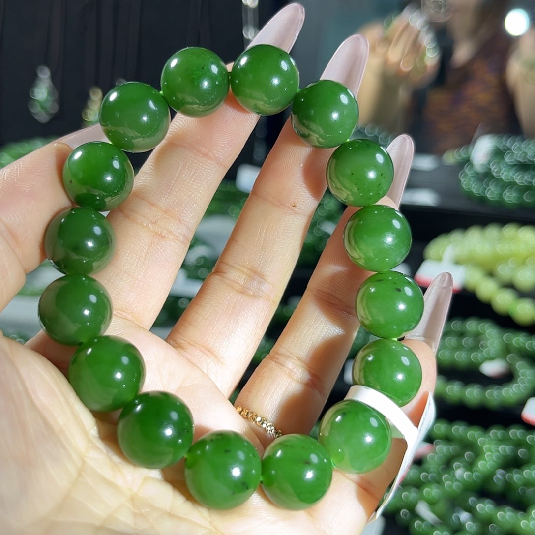 未镶嵌和田玉（碧玉）手链13