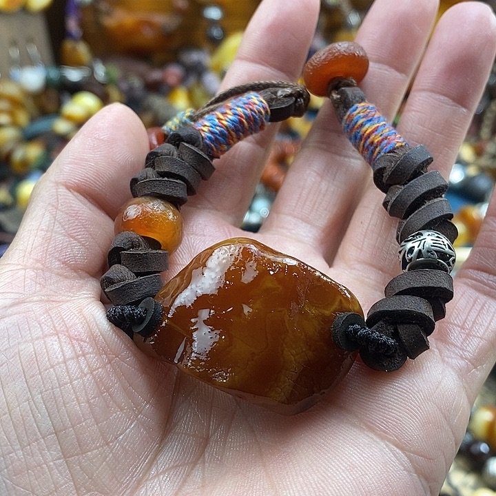 蜜蜡未镶嵌手链手链