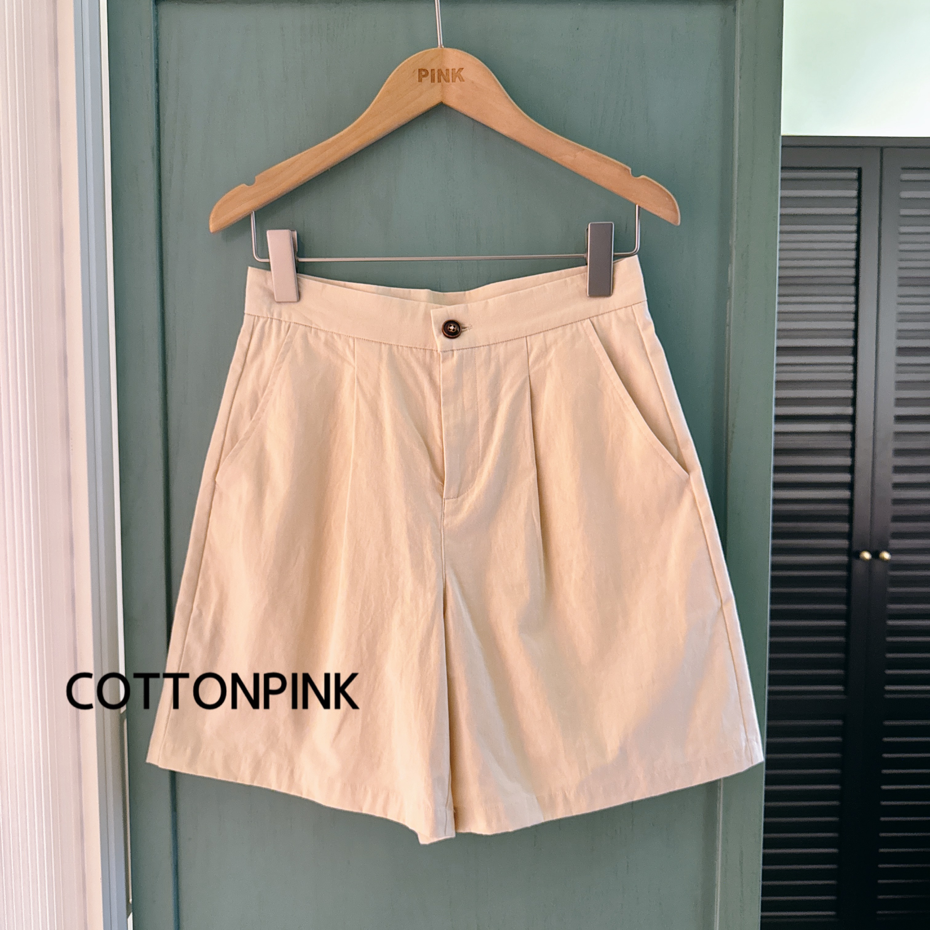 COTTONPINK女装裤子休闲短裤纯色百搭夏季西装短裤女