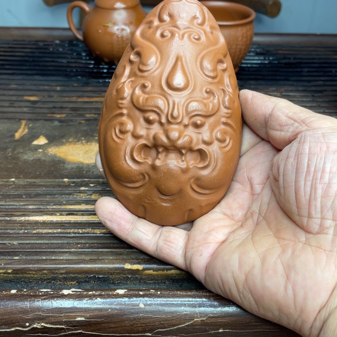 茶杯紫砂原矿赵庄朱泥茶则