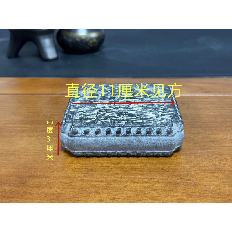 山西桌面摆件11厘米方形鼓一对