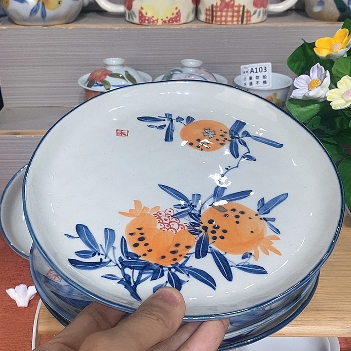 禾泥陶器手工手绘