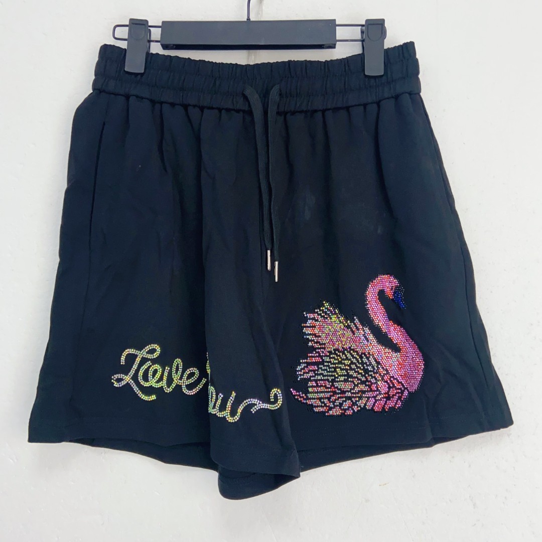 丽丽家 时尚高级感休闲宽松遮肉显瘦短裤 C26