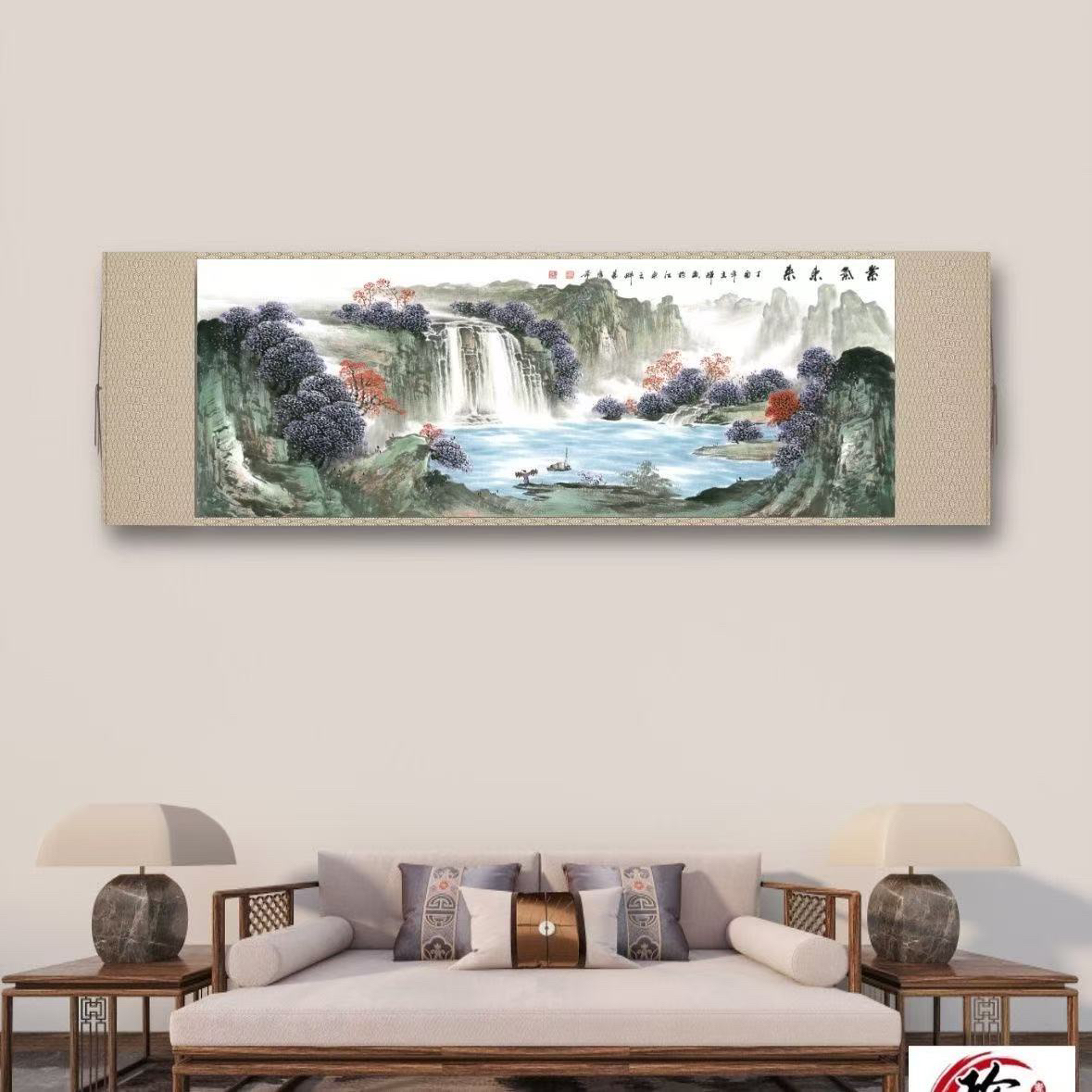 《紫气东来》220*72王辉作品