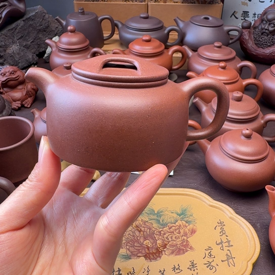 茶壶紫砂特练紫泥  牛盖120