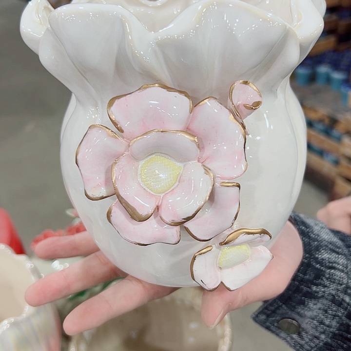 有孔.凑满10元发货多肉陶瓷花盆！