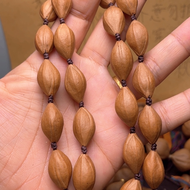 橄榄核手串/手链橄榄核1.2左右脖挂28颗籽