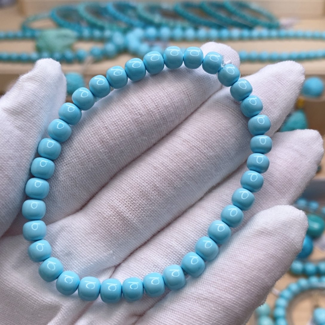 绿松石未镶嵌珠宝奇石5.5mm