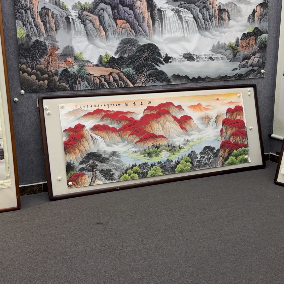 国画六尺鸿运当头画芯一幅