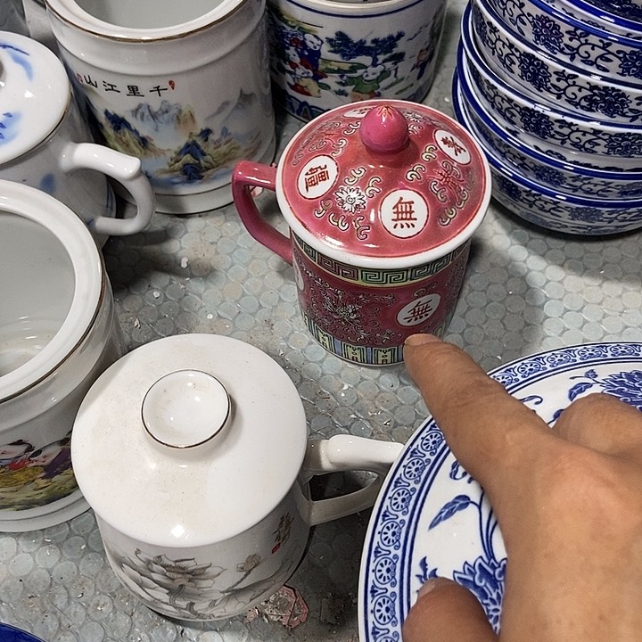 瓷片景德镇陶瓷杯子