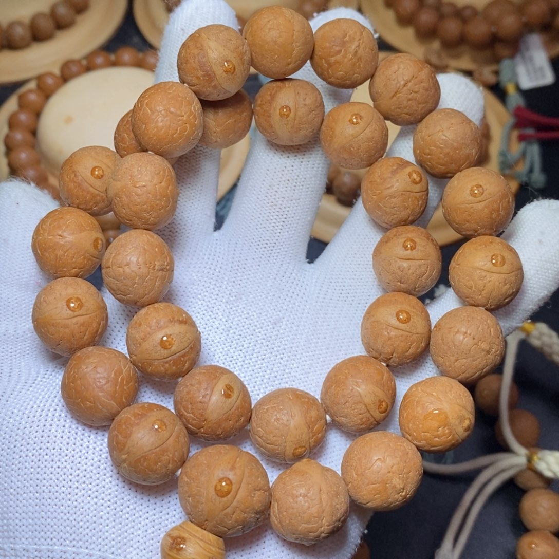 手串凤眼菩提15.5mm圆桩铁皮手持27颗