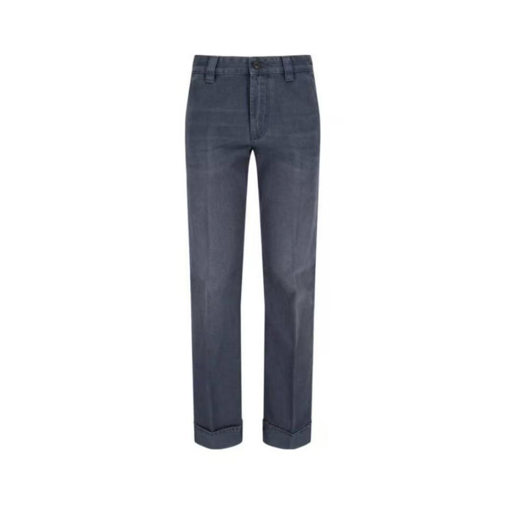 全新未使用 MIU MIU/缪缪 刺绣徽标牛仔裤/50