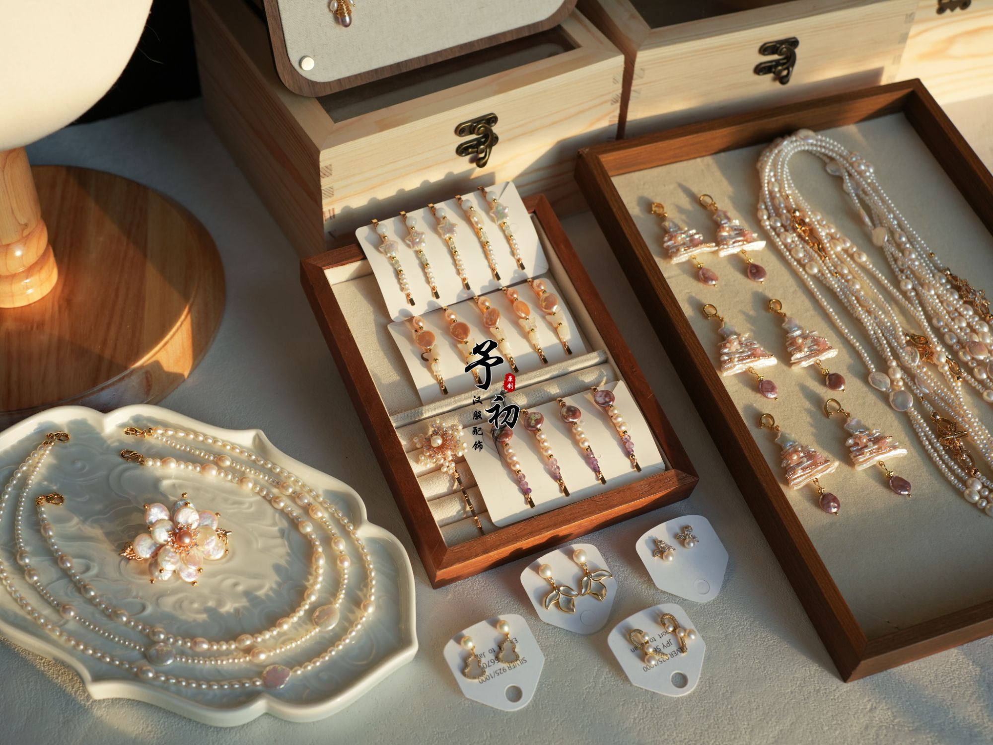 予初【淡水小饰品】原创设计百搭精致发夹