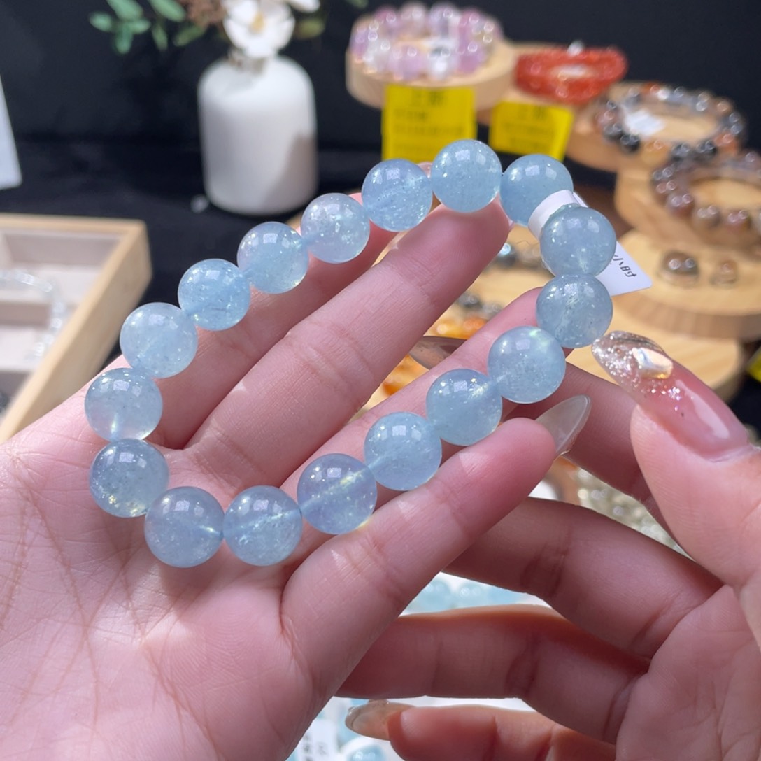 海蓝宝石手串未镶嵌I****u