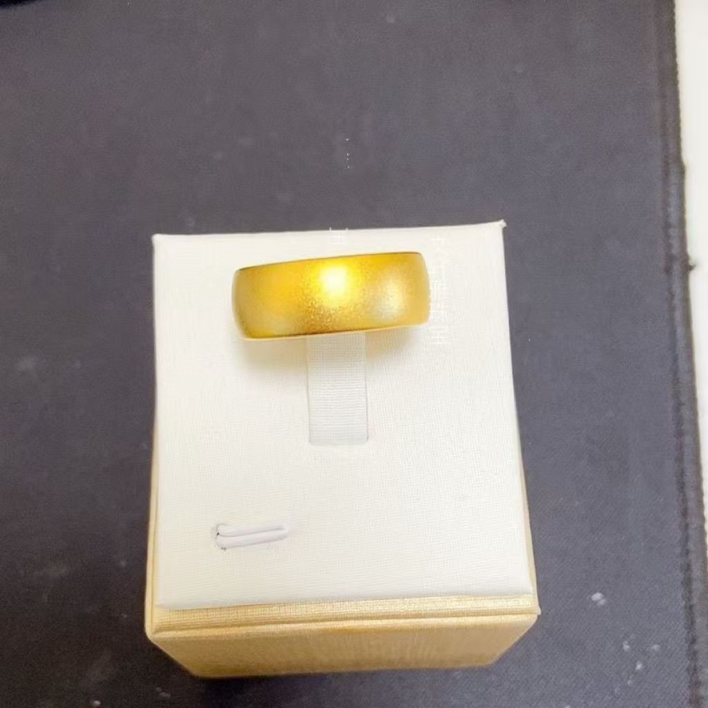 铜合金戒指 男戒8m磨砂开口戒指内在百福指环古法哑光经典简约