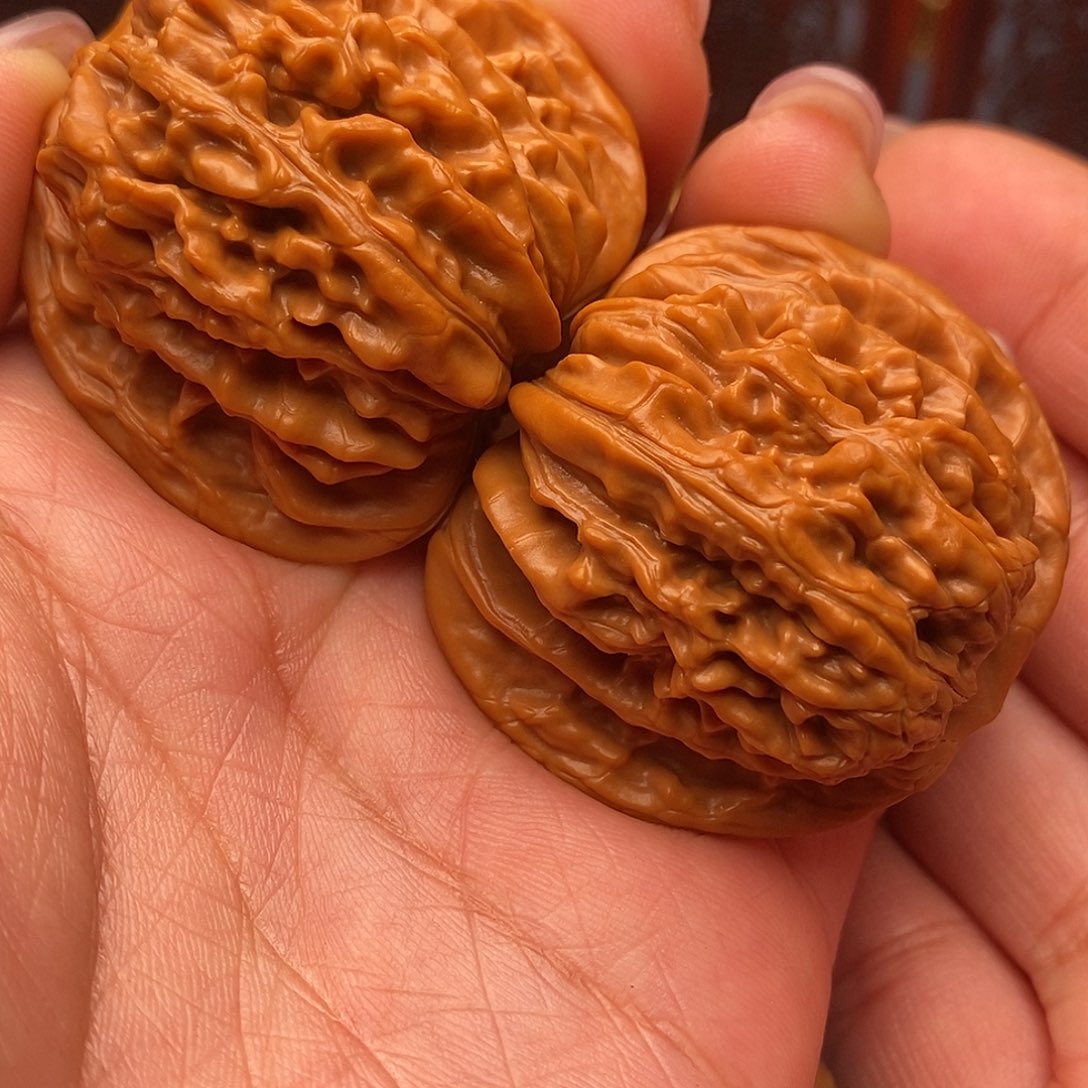 哇***哈文玩核桃把件汉高楼43quanpin
