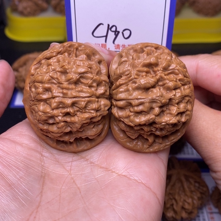 文玩核桃把件47官帽c190