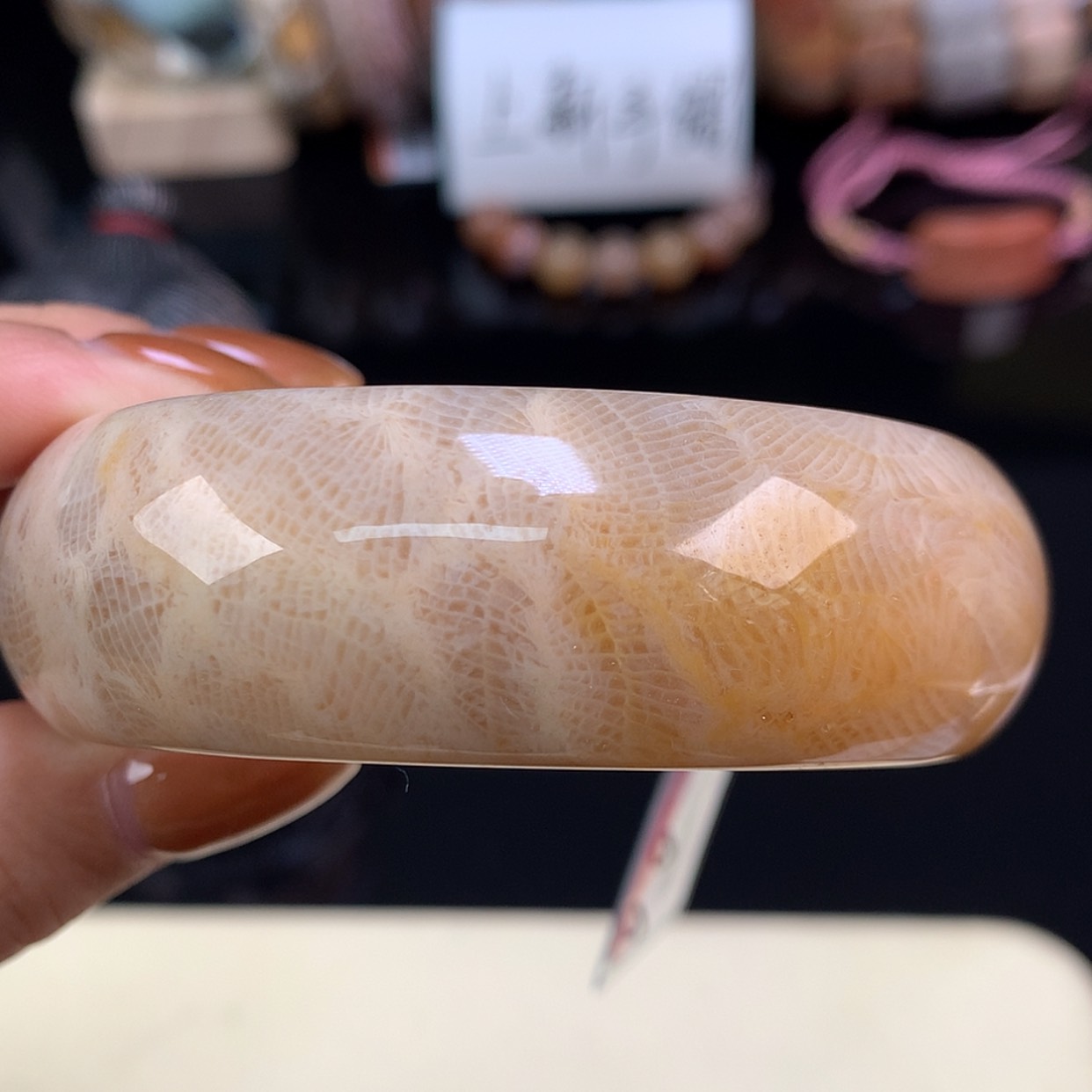 【闪购商品】颈饰未镶嵌硅化珊瑚（珊瑚玉）上新手镯55.7（27号）